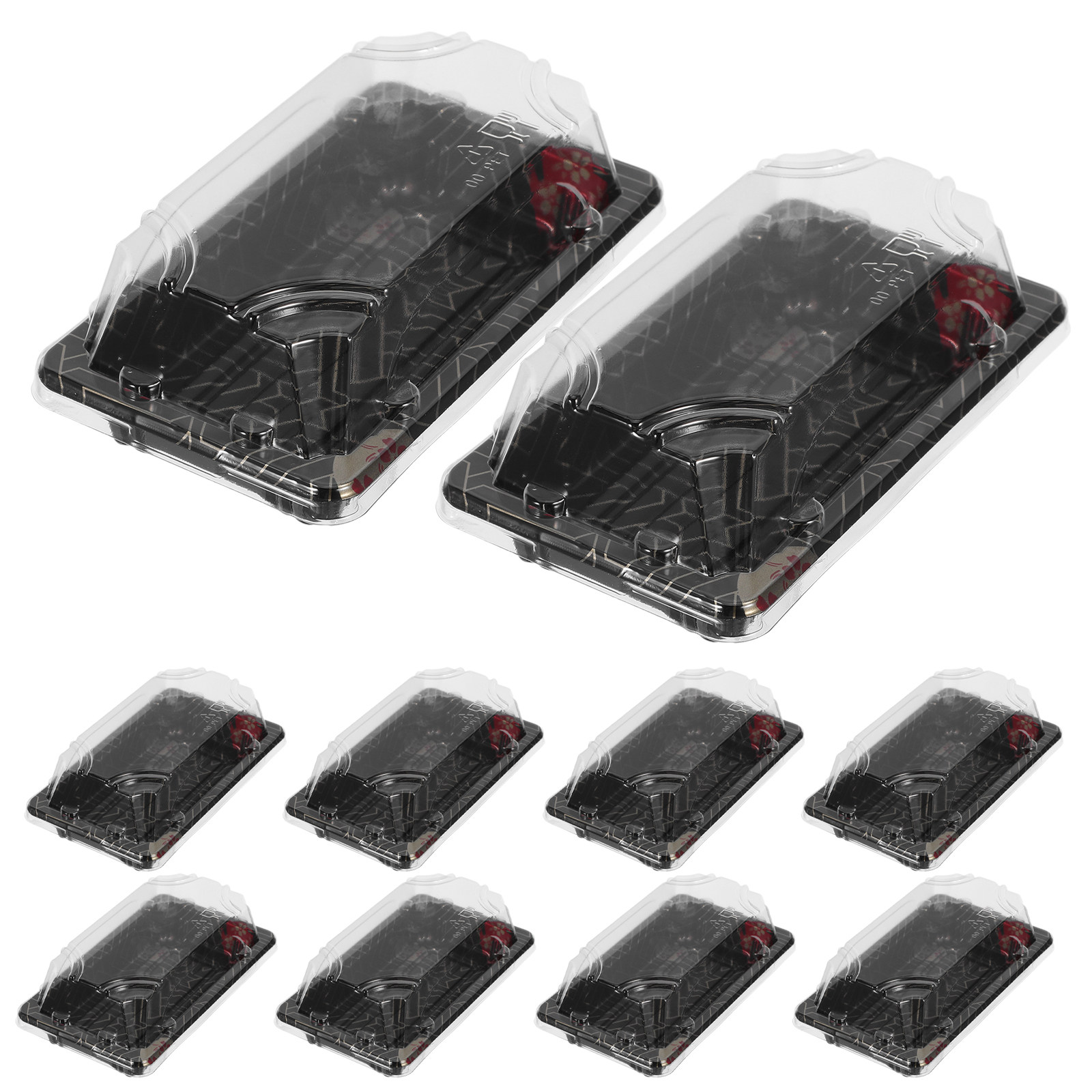 Meal Prep Japanese Food - 50Pcs Japanese Style Sushi Container Transparent