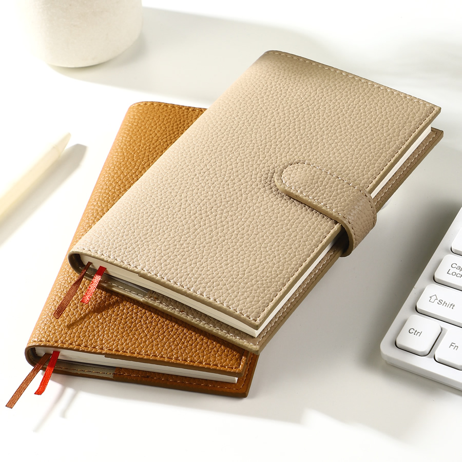 Meal Prep Notebook - A6 Undated Weekly Planner Lychee PU