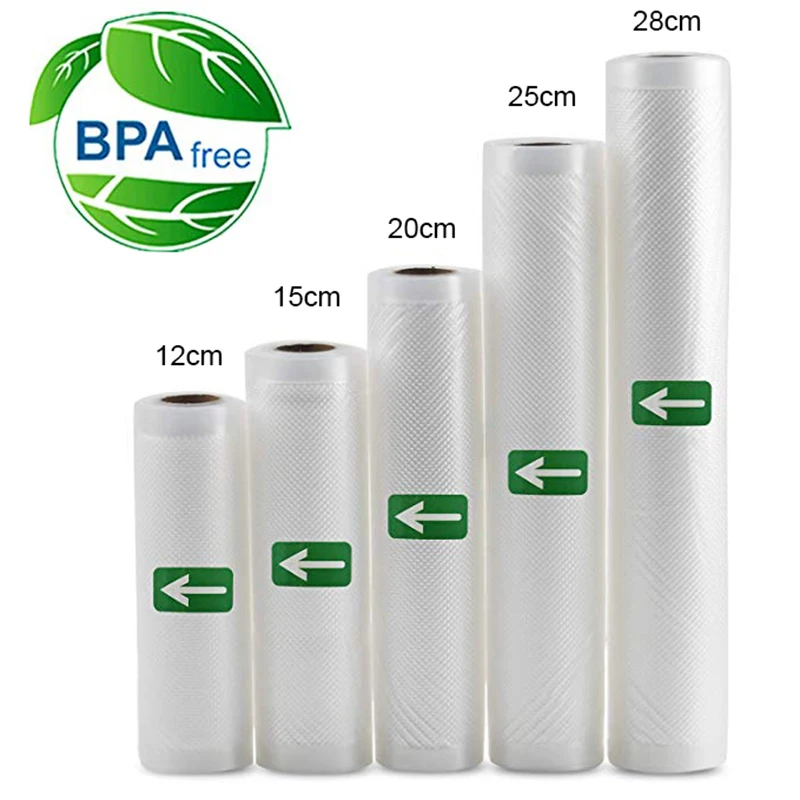 Meal Prep Vacuum Sealer - Sous Vide Roll Bags for Vacuum