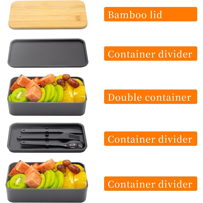 Stackable Bento Box with Utens - Meal Prep Burrito 评论和价格