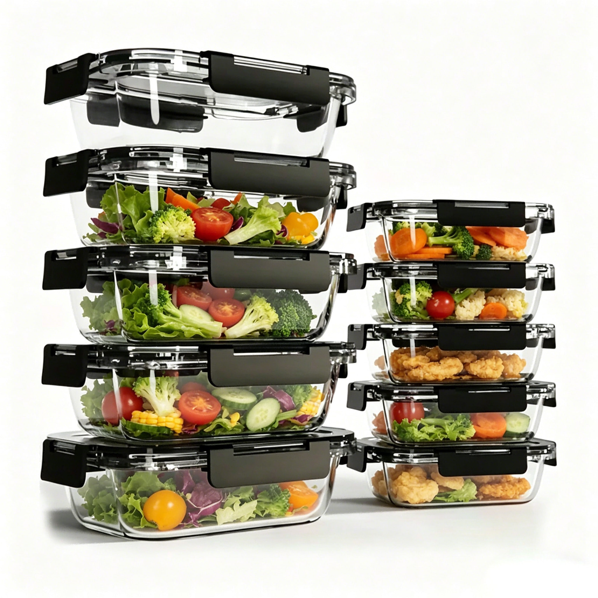 10 Pack Glass Meal Prep Contai - Meal Prep Oven Safe Containers 评论和价格