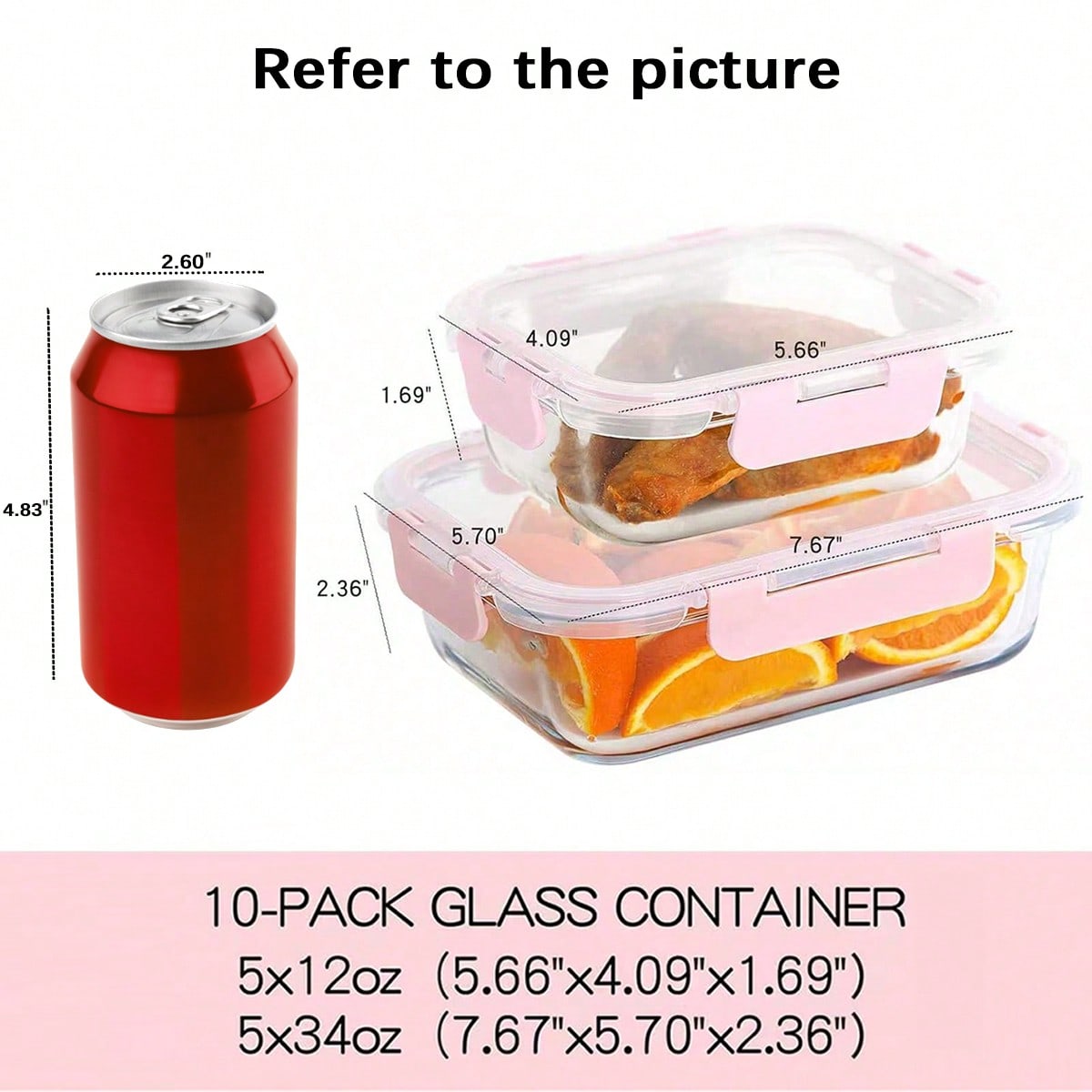 10 Pack Glass Meal Prep Contai - Meal Prep Oven Safe Containers 评论和价格