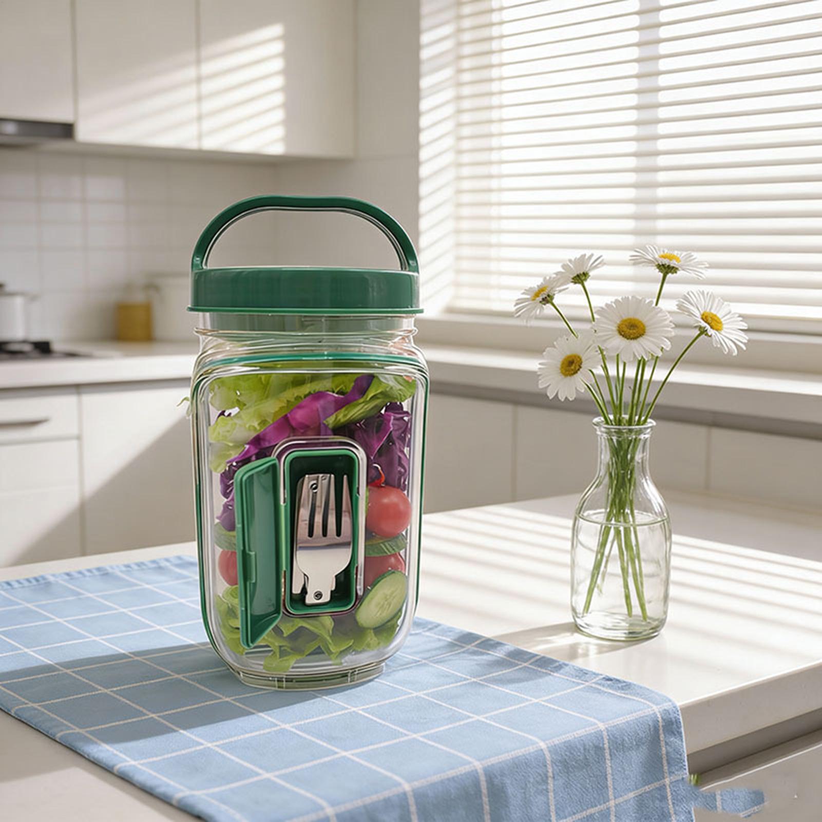 Side-Opening Salad Jar 1000ml  - Meal Prep Gym 评论和价格