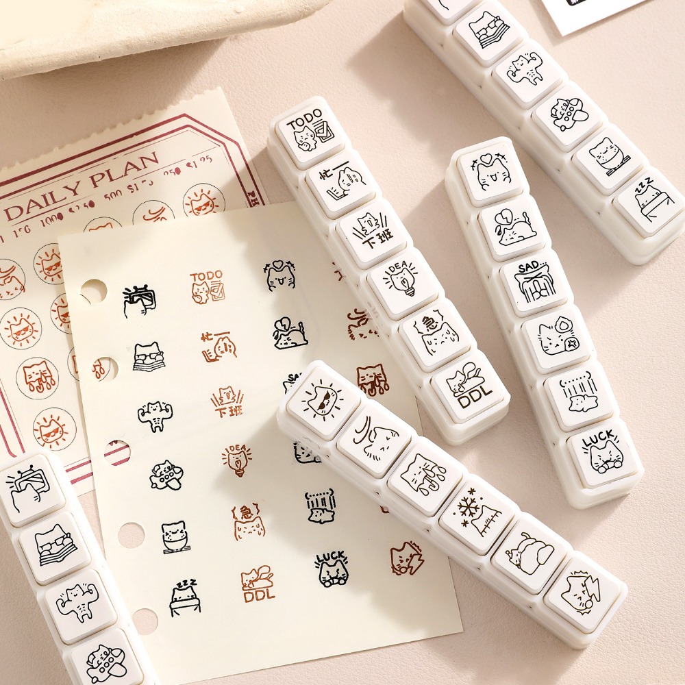 Cute Good Mood Series Cat Shap - Meal Prep Notebook 评论和价格