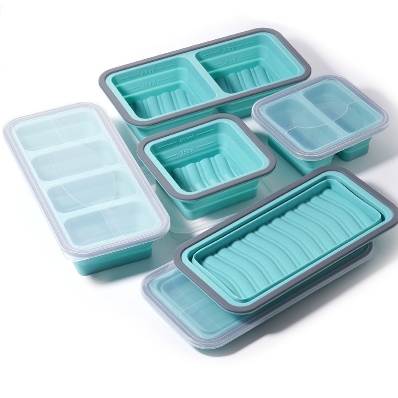 Silicone Freezer Tray with Lid - Meal Prep Oven Safe Containers 评论和价格