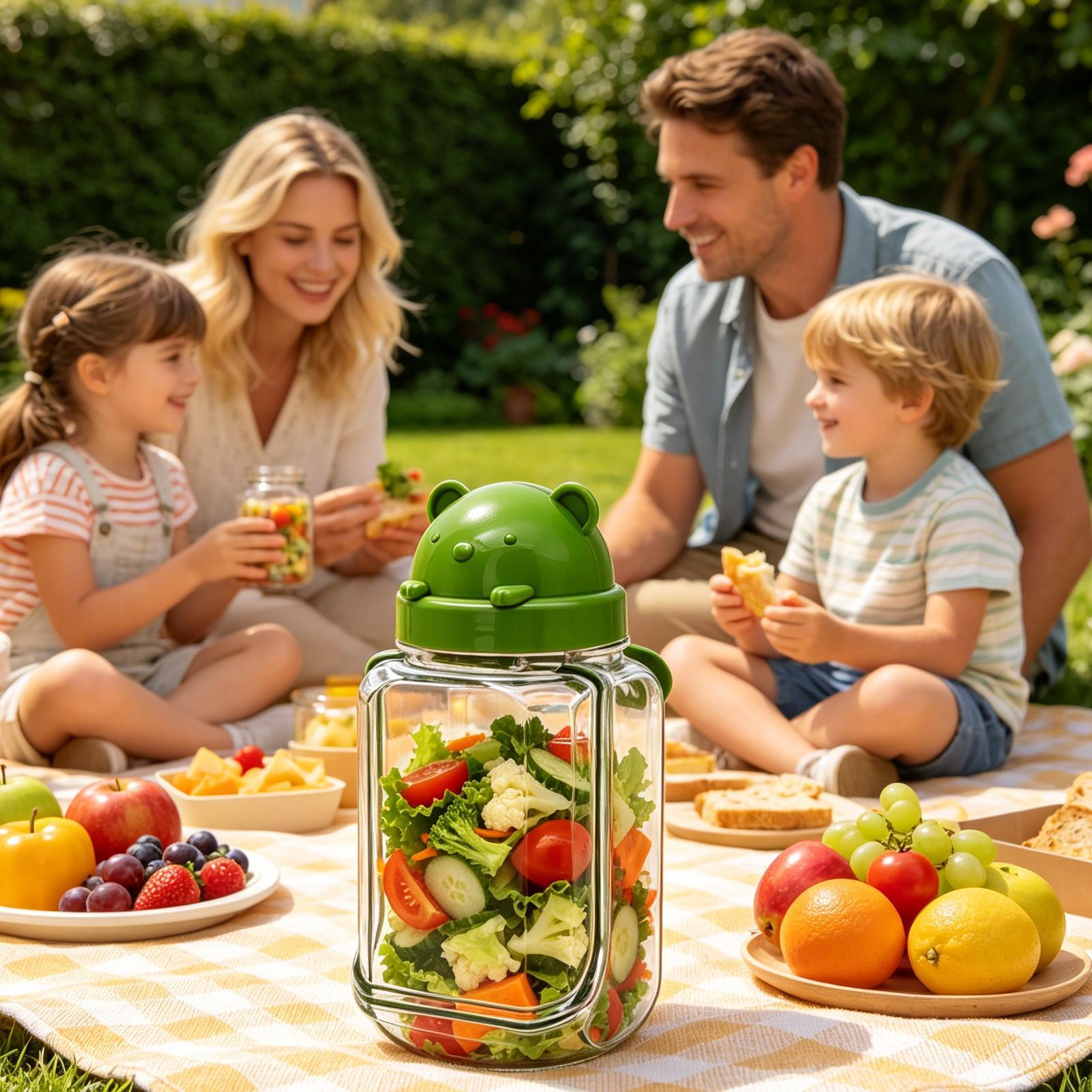 Salad Jar Clear Food Organizer - Meal Prep Gym 评论和价格