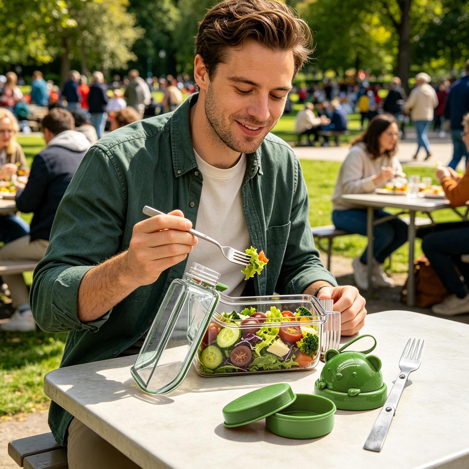 Salad Jar Clear Food Organizer - Meal Prep Gym 评论和价格