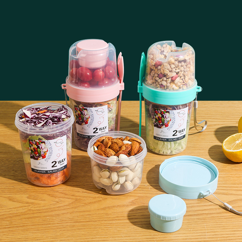 Salad Oatmeal Cup 500ml+300ml  - Meal Prep Gym 评论和价格