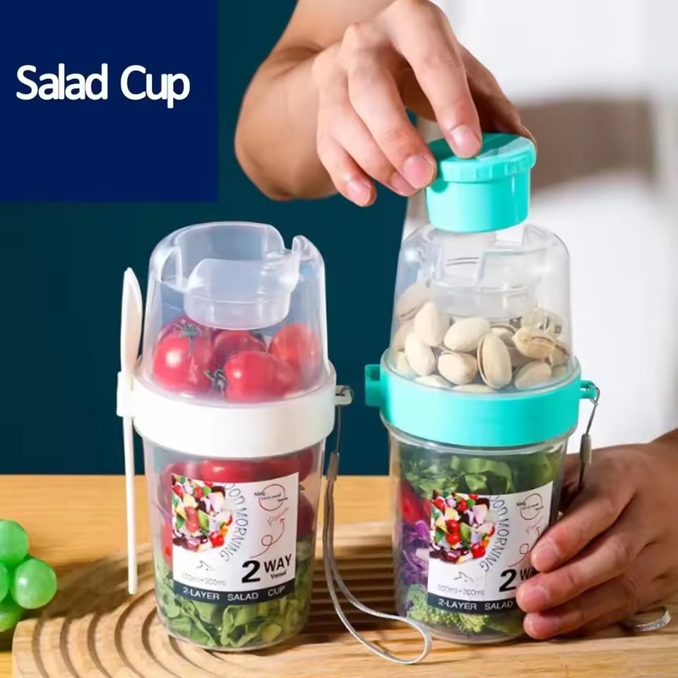Salad Oatmeal Cup 500ml+300ml  - Meal Prep Gym 评论和价格