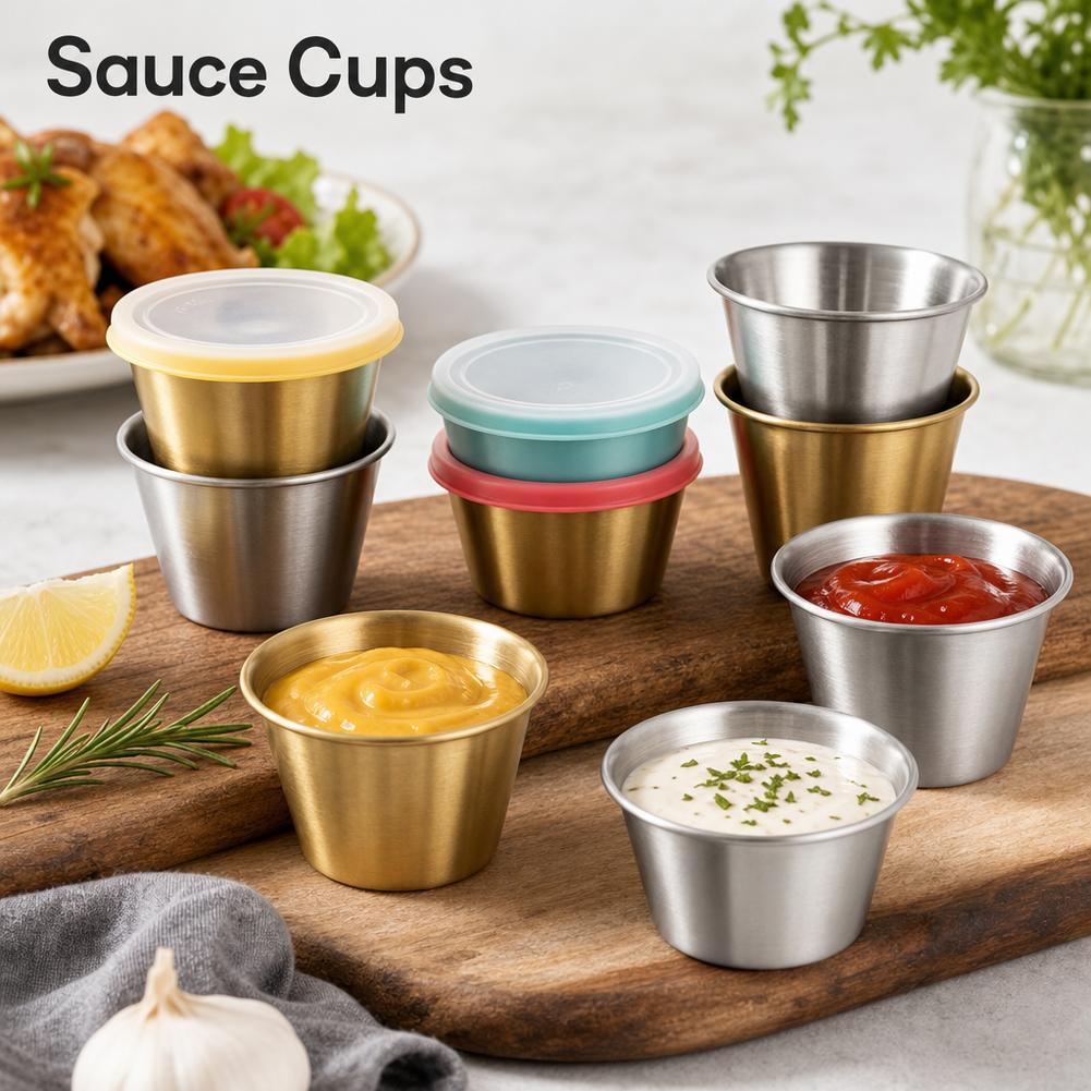 Stainless Steel Sauce Cups Min - Sauce Dipping Cup 评论和价格