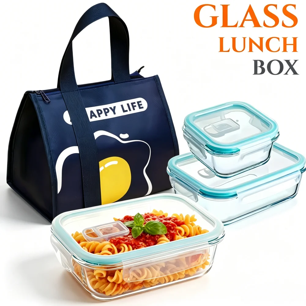 BPA-Free Glass Lunch Box Recta - Meal Prep Burrito 评论和价格