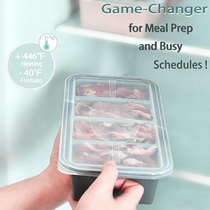 Silicone Freezer Molds Ice Cub - Meal Prep Oven Safe Containers 评论和价格