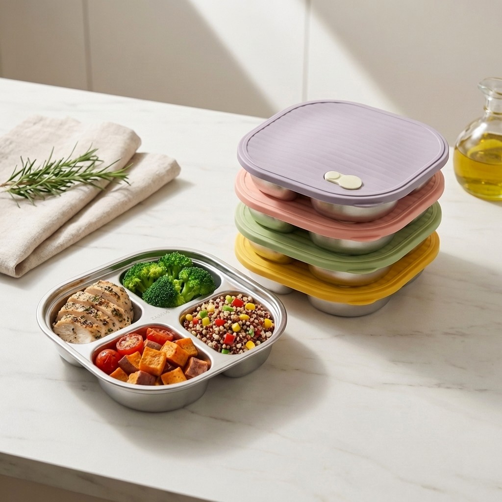 Microwave Safe 304 Stainless S - Meal Prep Diet 评论和价格