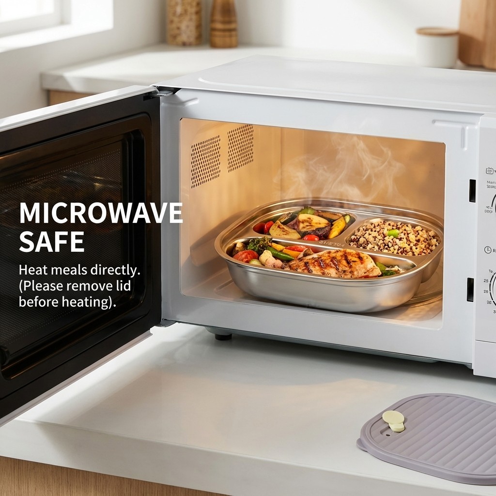 Microwave Safe 304 Stainless S - Meal Prep Diet 评论和价格