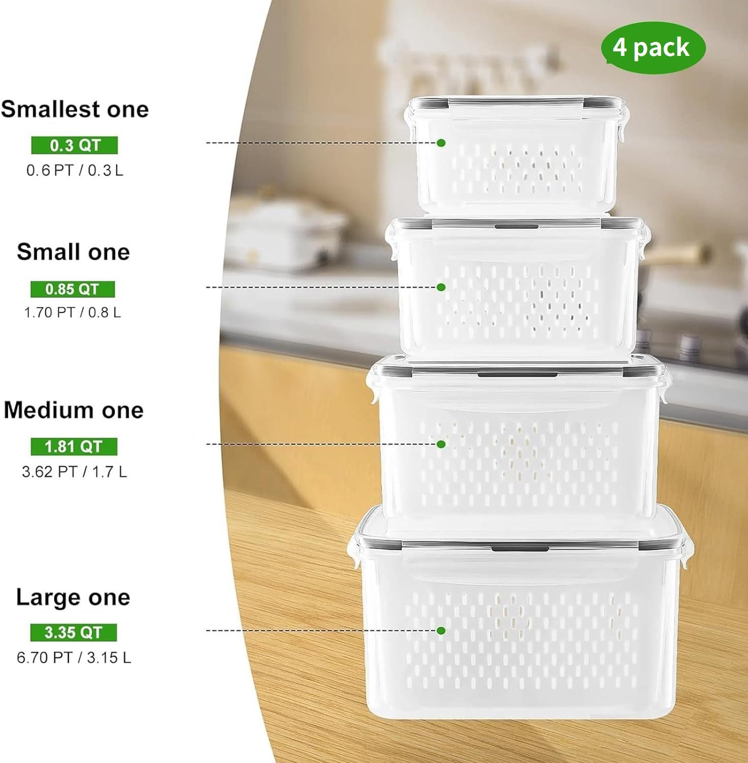 4/5/6/8Pcs Airtight Food Stora - Meal Prep Oven Safe Containers 评论和价格