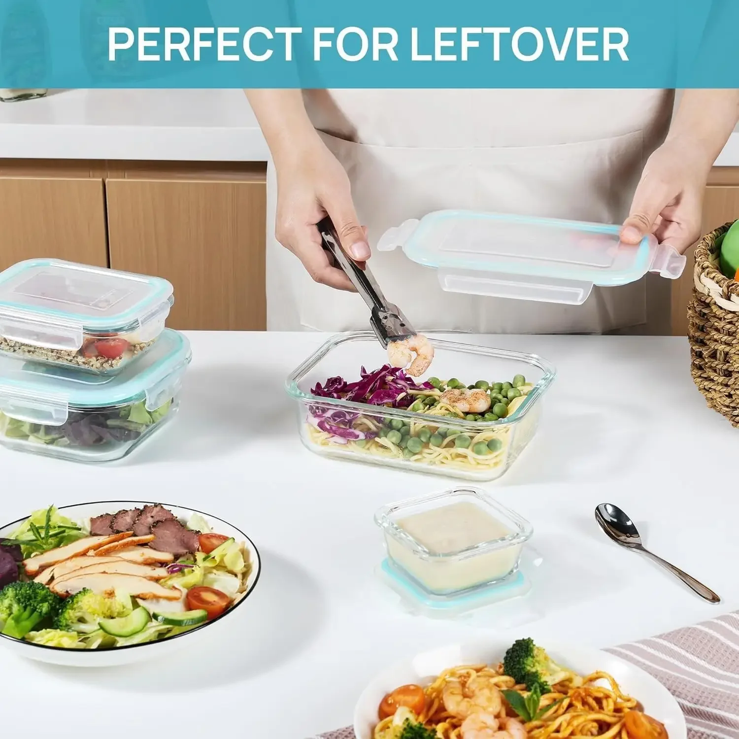 Glass Lunch Bento Box for Adul - Meal Prep Burrito 评论和价格