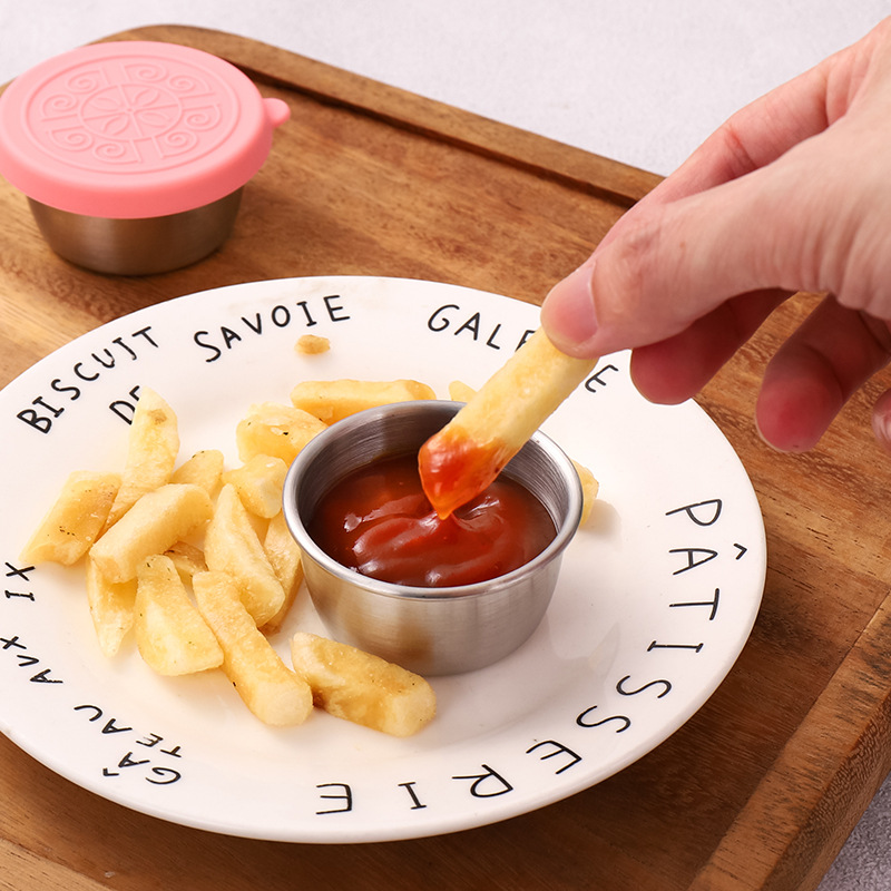 1/4Pcs Stainless Steel Dipping - Sauce Dipping Cup 评论和价格