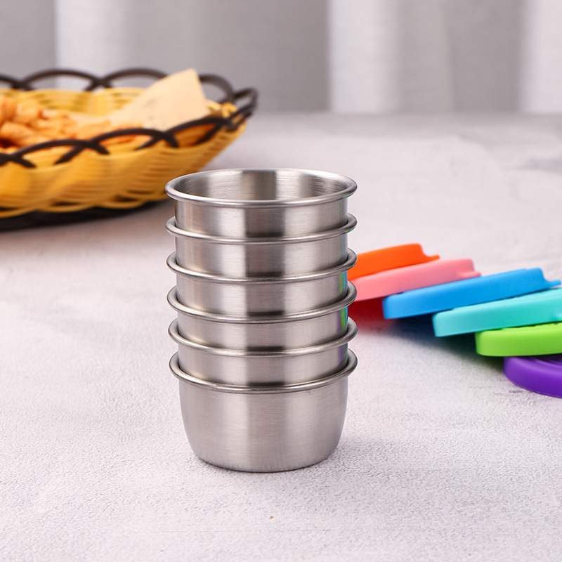 1/4Pcs Stainless Steel Dipping - Sauce Dipping Cup 评论和价格