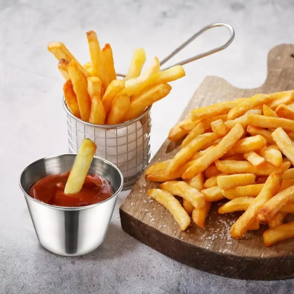 Round Stainless Steel Sauce Cu - Sauce Dipping Cup 评论和价格