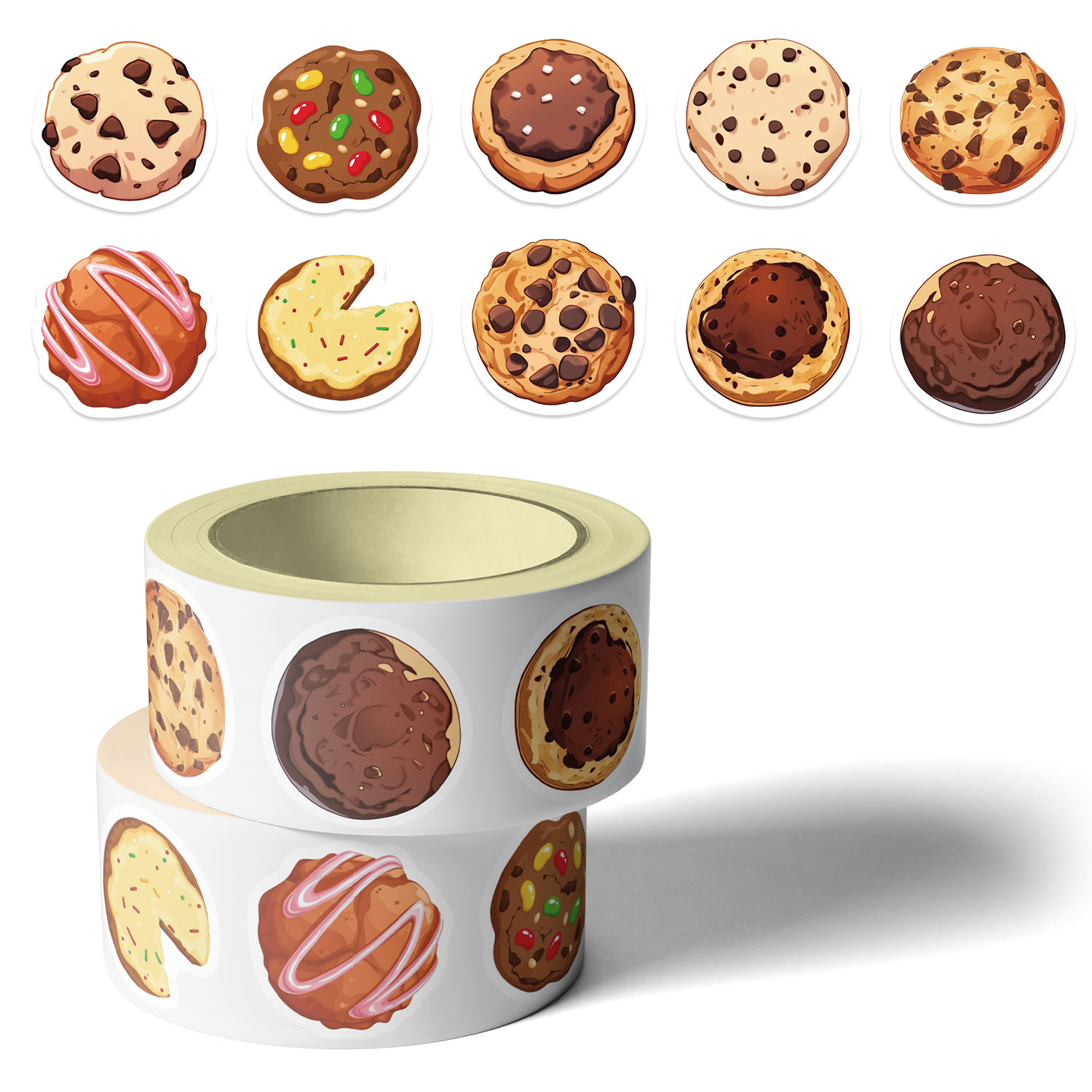 500-Pack of Cookie-Shaped Roll - Meal Prep Notebook 评论和价格
