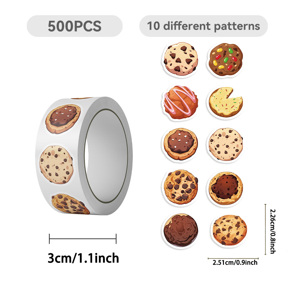 500-Pack of Cookie-Shaped Roll - Meal Prep Notebook 评论和价格